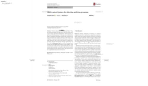 Multi-context features for detecting malicious programs